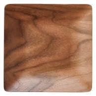 山万 ウッドスタイル　木製トレー　ブラックウオールナット 角型　14cm 63533－479 1個（ご注文単位1個）【直送品】
