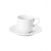 【直送品】山万 MKホワイト　コーヒー碗皿  66010－409 1個（ご注文単位1個）