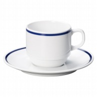 【直送品】山万 インディゴブルー　ダイアセラム スタックコーヒー碗皿 67915－479 1個（ご注文単位1個）