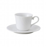 【直送品】山万 ストリームホワイト　コーヒー碗皿  68041－409 1個（ご注文単位1個）