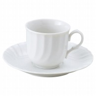 【直送品】山万 キャロルホワイト　コーヒー碗皿  68110－059 1個（ご注文単位1個）
