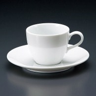 >【直送品】山万 白磁　セリカコーヒー碗皿  71448－409 1個（ご注文単位1個）