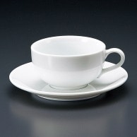 >【直送品】山万 白磁　セリカ紅茶碗皿  71451－409 1個（ご注文単位1個）