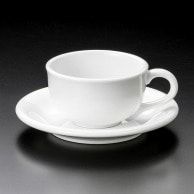 >【直送品】山万 白磁　NV紅茶碗皿  71469－409 1個（ご注文単位1個）