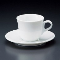 >【直送品】山万 白磁　ジェノバ　コーヒー碗皿  71503－409 1個（ご注文単位1個）