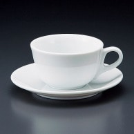 【直送品】山万 白磁　ジェノバ　カプチーノ碗皿  71509－409 1個（ご注文単位1個）