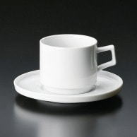 【直送品】山万 キャレ　スタックコーヒー碗皿  71739－409 1個（ご注文単位1個）