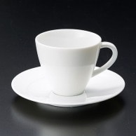 >【直送品】山万 白磁　ムーンコーヒー碗皿  71821－409 1個（ご注文単位1個）