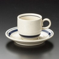 山万 インディゴライン　コーヒー碗皿  71939－409 1個（ご注文単位1個）【直送品】