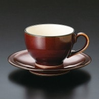 >【直送品】山万 Black　Rust　チャコール　コーヒー碗皿  71981－279 1個（ご注文単位1個）