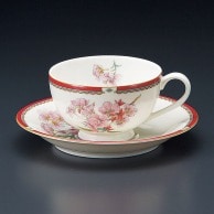 【直送品】山万 NB　サクラ紅茶碗皿  72006－449 1個（ご注文単位1個）