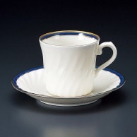 【直送品】山万 NB　ブルーコーヒー碗皿  72030－449 1個（ご注文単位1個）