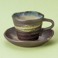 山万 黒銀彩　雲流コーヒー碗皿  72466－319 1個（ご注文単位1個）【直送品】