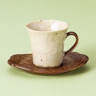 【直送品】山万 アメ釉　コーヒー碗皿  72542－299 1個（ご注文単位1個）