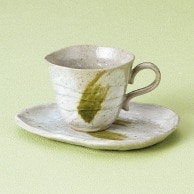 山万 さざ波白　コーヒー碗皿  72569－029 1個（ご注文単位1個）【直送品】