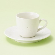【直送品】山万 洋風粉引　コーヒー碗皿  72587－029 1個（ご注文単位1個）
