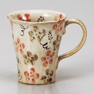 山万 赤彩花マグカップ  72614－519 1個（ご注文単位1個）【直送品】