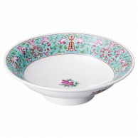 【直送品】山万 緑彩宝華　丸7．0高台皿  74906－109 1個（ご注文単位1個）