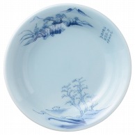 【直送品】山万 青磁　上絵山水　5　1／2取皿  75536－449 1個（ご注文単位1個）