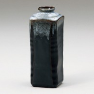 【直送品】山万 黒白流し角ソギ花瓶  87004－199 1個（ご注文単位1個）
