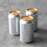 【直送品】BMターゲット 缶シーリング専用アルミ容器 円柱　330ml　フルオープン オールゴールド 1個（ご注文単位100個）