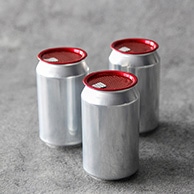【直送品】BMターゲット 缶シーリング専用アルミ容器 円柱　330ml　フルオープン オールレッド 1個（ご注文単位100個）