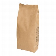【直送品】 ヤマニパッケージ ガゼット袋 500g　インナーバルブ付 COT－905　茶クラフト 100枚/束（ご注文単位10束）