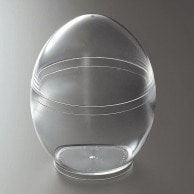 サンフレバー 卵型カップ　ドリームエッグ 透明 S－DE－H－7696L 6個/袋（ご注文単位40袋）【直送品】