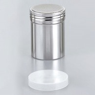 【直送品】 18－8　パウダー缶（アクリル蓋付）小 φ55×80  1個（ご注文単位1個）