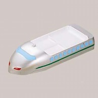 メラミン　ランチ皿　ニュー新幹線　シルバー   1個（ご注文単位1個）【直送品】