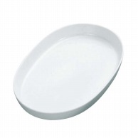 >【直送品】 白磁オーブン　オーバルベ－キング　グラタン皿　13 3／4吋  1個（ご注文単位1個）