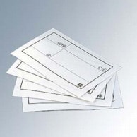 【直送品】 食札ケース用カード（500枚入）中　白　86×55   1個（ご注文単位1個）