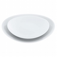 >【直送品】 磁器　中華・洋食兼用食器　白楕円皿　17cm   1個（ご注文単位1個）