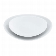 >【直送品】 磁器　中華・洋食兼用食器　白楕円皿　13cm   1個（ご注文単位1個）