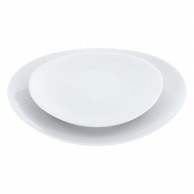 磁器　中華・洋食兼用食器　白楕円深皿　22cm   1個（ご注文単位1個）【直送品】