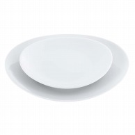 【直送品】 磁器　中華・洋食兼用食器　白楕円深皿　17cm   1個（ご注文単位1個）