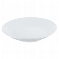 【直送品】 磁器　中華・洋食兼用食器　白フカヒレ皿　8寸   1個（ご注文単位1個）