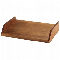 木製　カトラリーボックス用台　1段4列　茶   1個（ご注文単位1個）【直送品】