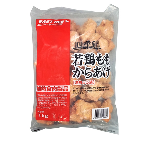 >ニチレイフレッシュ EAST　BEE　四季鶏若鶏ももからあげ 1kg 冷凍 1袋※軽（ご注文単位1袋）※注文上限数12まで【直送品】