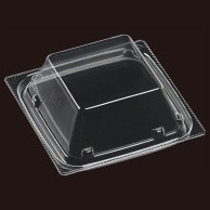 【直送品】 エフピコ 惣菜容器　プレイン　内嵌合高蓋 T－プレイン11－11内嵌高蓋OPS　H  50枚/袋（ご注文単位40袋）
