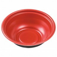 【直送品】 エフピコ 麺容器　MFPホット麺　本体 19（61）鉢 M赤黒 50枚/袋（ご注文単位12袋）