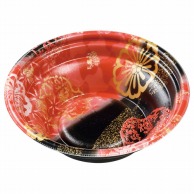 【直送品】 エフピコ 麺容器　MFPホット麺　本体 18小（52）絞 幸楽赤黒 50枚/袋（ご注文単位12袋）