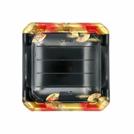 エフピコ 寿司容器　美彩　本体 31－31 金フチ扇 10枚/袋（ご注文単位28）【直送品】