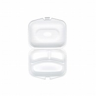 >【直送品】 エフピコ テイクアウト弁当容器　DLVランチ 23－18－1 白 30枚/袋（ご注文単位8袋）
