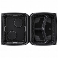 【直送品】 エフピコ 折蓋式弁当容器　DLV－BOX　本体K 24－20 黒 30枚/袋（ご注文単位8袋）