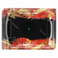 エフピコ 寿司容器　四季皿　本体 2－3 扇ばやし赤 50枚/袋（ご注文単位16）【直送品】