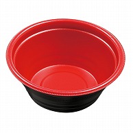 >【直送品】 エフピコ 麺・丼容器　DLV麺丼　本体 15（58） 赤黒 50個/袋（ご注文単位16袋）