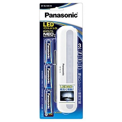 パナソニック 乾電池エボルタNEO付き LEDマグネットライト  BF-BL10N-W ［LED /単3乾電池×3 /防水非対応］ BFBL10NW 1個（ご注文単位1個）【直送品】
