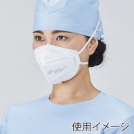 【直送品】 メディテックジャパン N95タテ型折り畳みマスク フリーサイズ AP0708　ホワイト 30枚/箱（ご注文単位20箱）