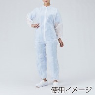 【直送品】 メディテックジャパン ジャンプスーツ F JS－F　ホワイト 50枚/袋（ご注文単位1袋）